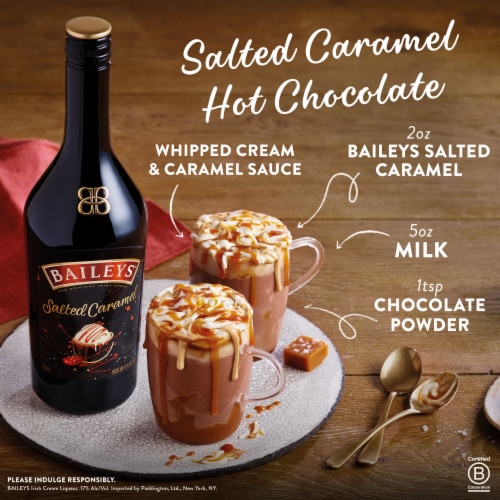 Baileys Salted Caramel Irish Cream Liqueur Perspective: top
