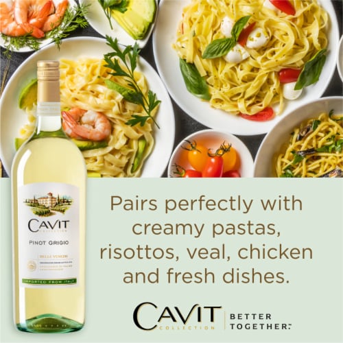 Cavit Pinot Grigio White Wine Perspective: top