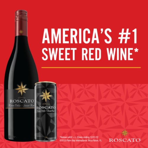 Roscato Sweet Red Wine Perspective: top
