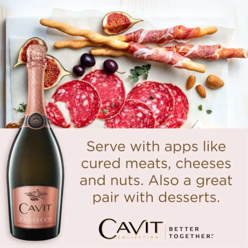 Cavit Prosecco Sparkling Wine Perspective: top
