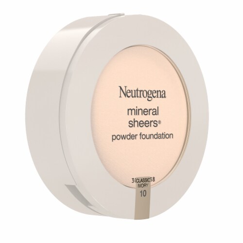 Neutrogena Mineral Sheers Compact Powder Foundation Fragrance-Free 10 Classic Ivory Perspective: top