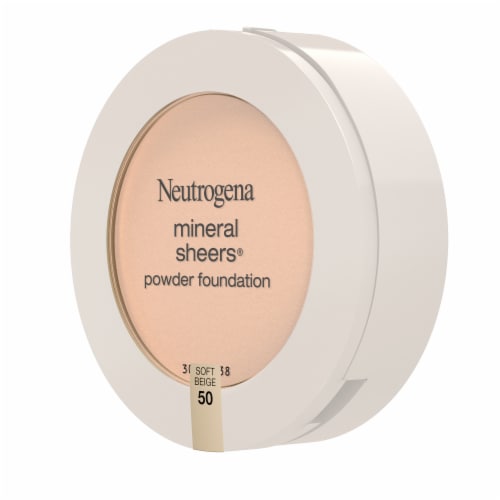 Neutrogena Mineral Sheers Compact Powder Foundation Fragrance-Free 50 Soft Beige Perspective: top