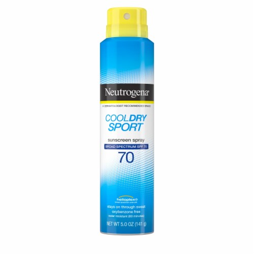 Neutrogena Cooldry Sport Water-Resistant Sunscreen Spray, SPF 70 Perspective: top