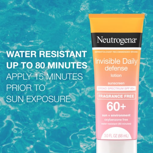 Neutrogena Invisible Daily Defense Sunscreen Lotion Broad Spectrum SPF 60+, Fragrance-Free Perspective: top