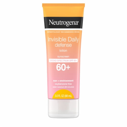 Neutrogena Invisible Daily Defense Sunscreen Lotion Broad Spectrum SPF 60+ Perspective: top