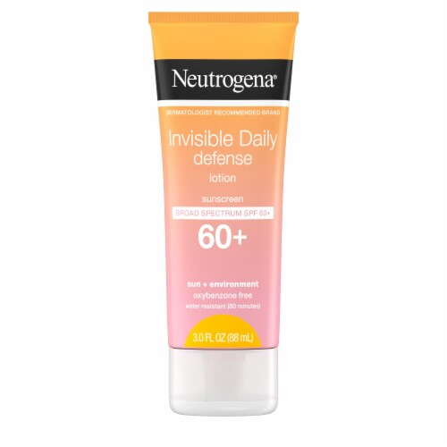 Neutrogena Invisible Daily Defense Sunscreen Lotion Broad Spectrum SPF 60+ Perspective: top