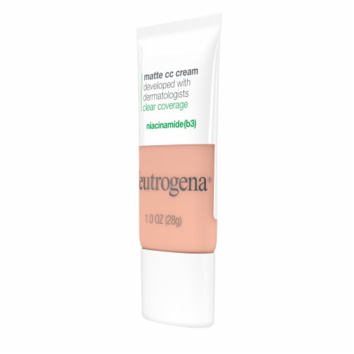 Neutrogena Clear Coverage Flawless Matte CC Cream Oil Free & Fragrance Free Vanilla Perspective: top