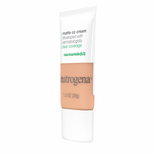 Neutrogena Clear Coverage Flawless Matte CC Cream with Full-Coverage Oil Free & Fragrance Free Sand Perspective: top