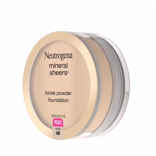 Neutrogena Mineral Sheers Lightweight Loose Powder Makeup Foundation with Vitamins A, C, & E Nude 40 Perspective: top