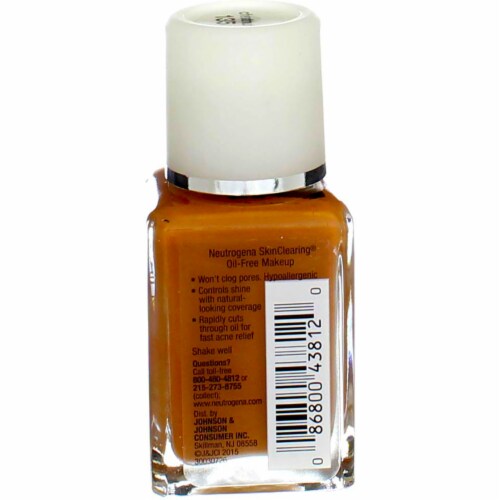 Neutrogena SkinClearing Liquid Makeup - Chestnut 135 Perspective: top