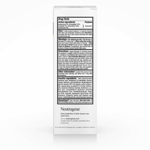 Neutrogena Age Shield Face Lotion Sunscreen Broad Spectrum SPF 70 Perspective: top