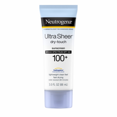 Neutrogena Ultra Sheer Dry-Touch SPF 100 Sunscreen Lotion Perspective: top