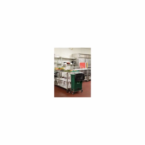 Rubbermaid Slim Jim Recycling Container with Venting Channels  Plastic  23 Gallons Perspective: top