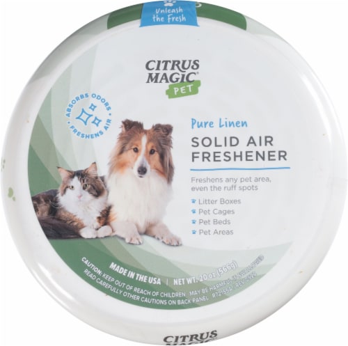 Citrus Magic Pet Solid Air Freshener Pure Linen - 20 oz (566 g) Perspective: top