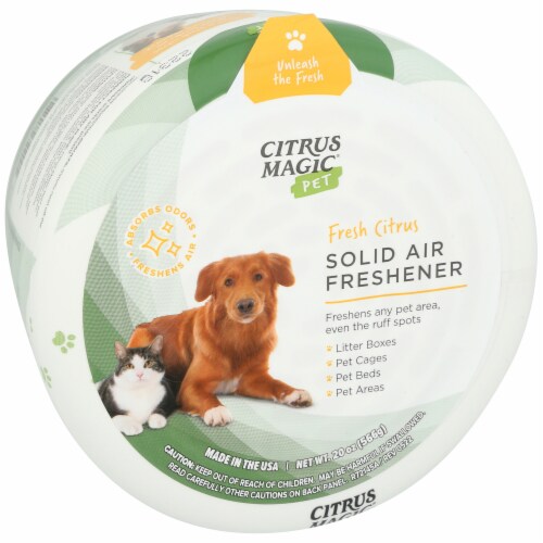 Citrus Magic Fresh Citrus Pet Odor Absorbing Solid Air Freshener Perspective: top