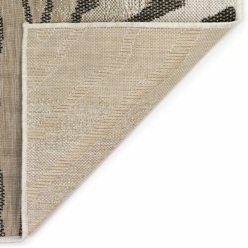 Liora Manne Carmel Indoor Outdoor Area Rug, Zebra Sand, 7 Ft 10 In x 9 Ft 10 In Perspective: top