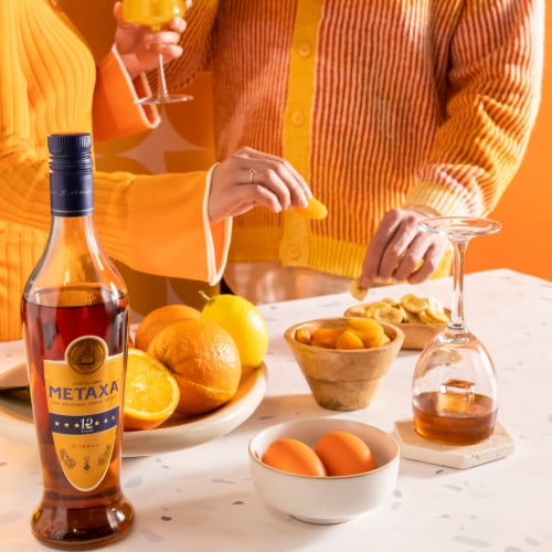 Metaxa 7 Stars Greek Brandy Perspective: top