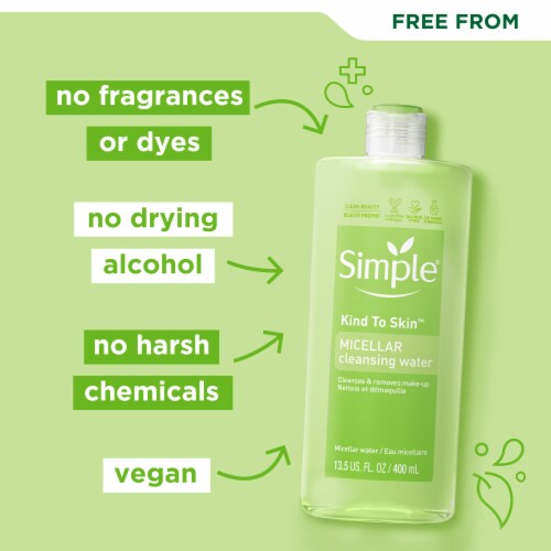 Simple Kind to Skin Micellar Cleansing Water Perspective: top