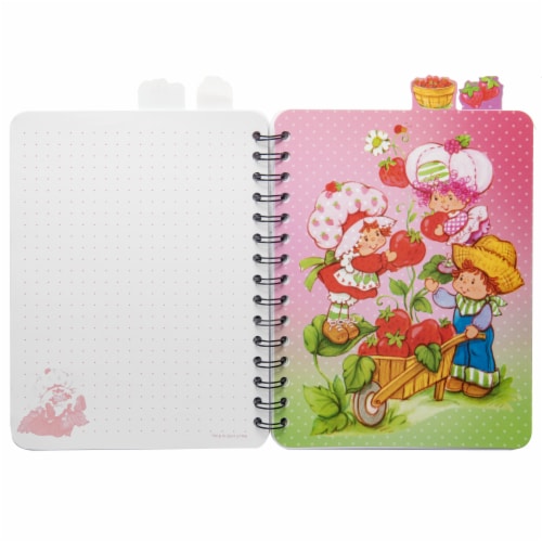 Inkology® Strawberry Shortcake 4 Tab Journel Perspective: top