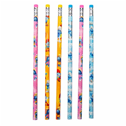 Inkology Inc. Licensed Smurfs Pencils Perspective: top