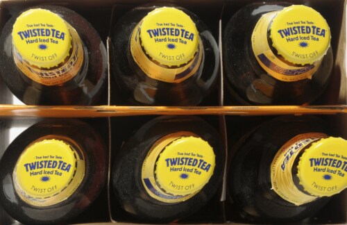 Twisted Tea Orange Citrus Seasonal Flavored Hard Beverage Perspective: top