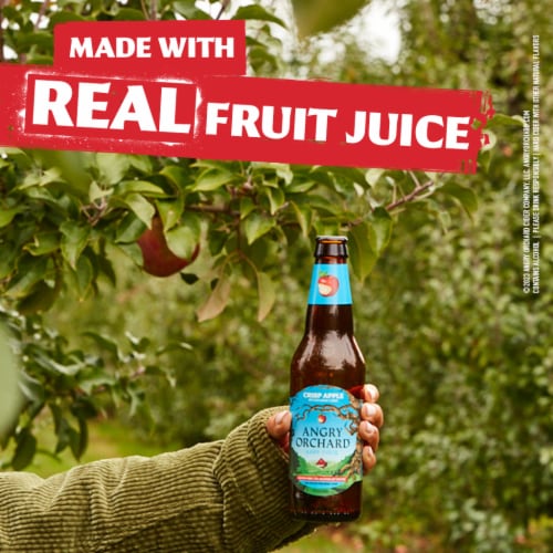 Angry Orchard Crisp Apple Hard Cider Beer Perspective: top