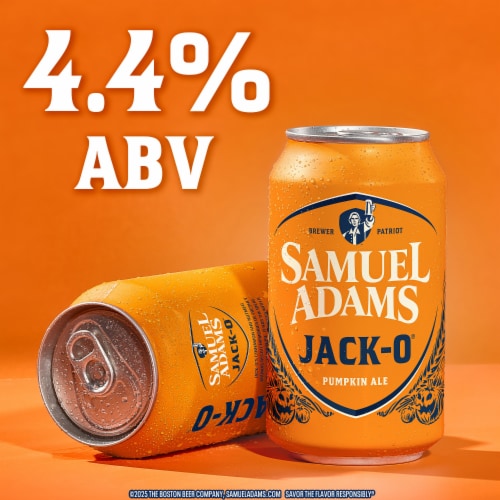 Samuel Adams Jack-O Pumpkin Ale Seasonal Beer Perspective: top