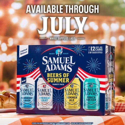 Samuel Adams Prime Time Seasonal Variety Beer Perspective: top