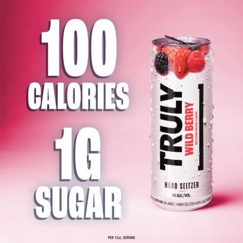 TRULY Hard Seltzer Berry Variety Mix Pack Perspective: top