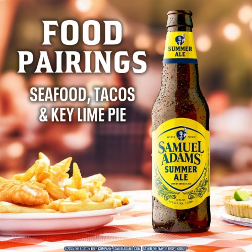 Samuel Adams Summer Ale Seasonal Beer Perspective: top