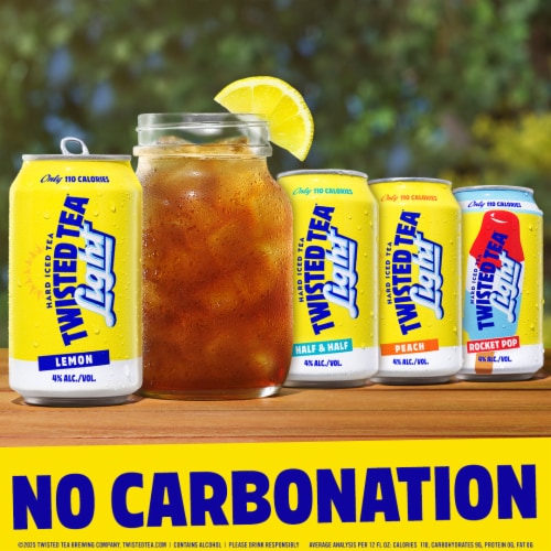 Twisted Tea Light Variety Party Pack Hard Iced Tea Perspective: top