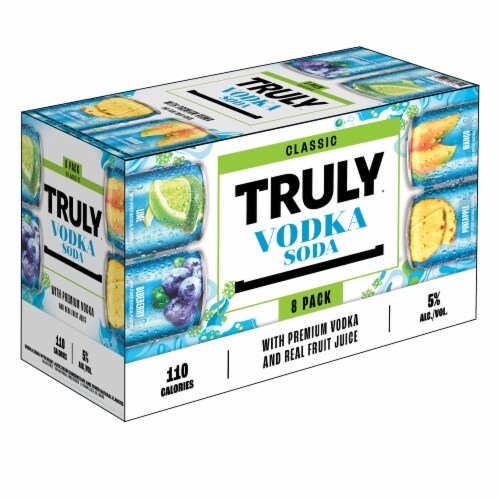 TRULY Vodka Soda Classic Ready to Drink Cocktail Variety Pack Perspective: top