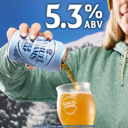 Samuel Adams Cold Snap Seasonal Beer Perspective: top