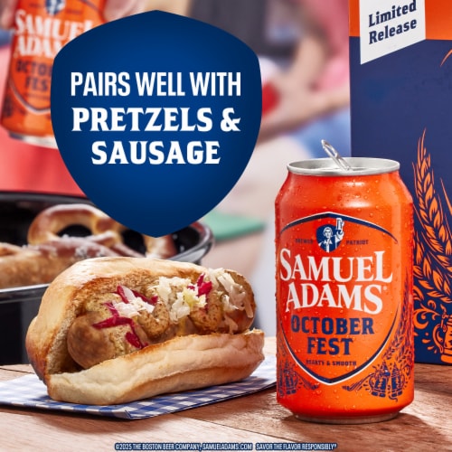 Samuel Adams Octoberfest Seasonal Beer Perspective: top