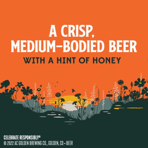 Colorado Native Wldflw Hon Hls Pale Lager Beer Cans Perspective: top