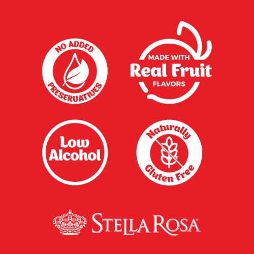 Stella Rosa Moscato d'Asti DOCG Italian Semi-Sweet White Wine Perspective: top