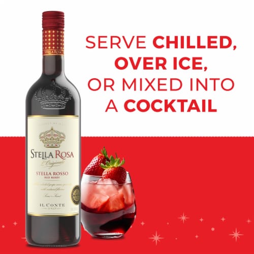 Stella Rosa Rosso Red Berry Semi-Sweet Red Wine Perspective: top