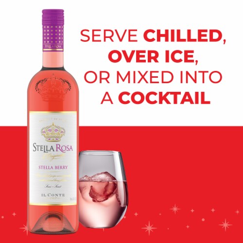 Stella Rosa Berry Semi-Sweet Italian Rosé Wine Perspective: top