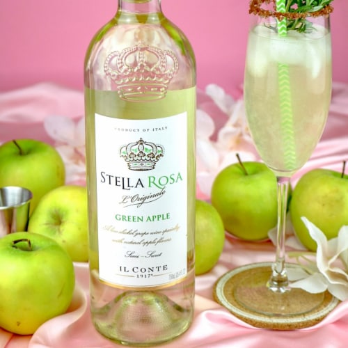 Stella Rosa Green Apple Italian Semi-Sweet White Wine Perspective: top