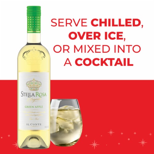 Stella Rosa Green Apple Semi-Sweet Italian White Wine Perspective: top