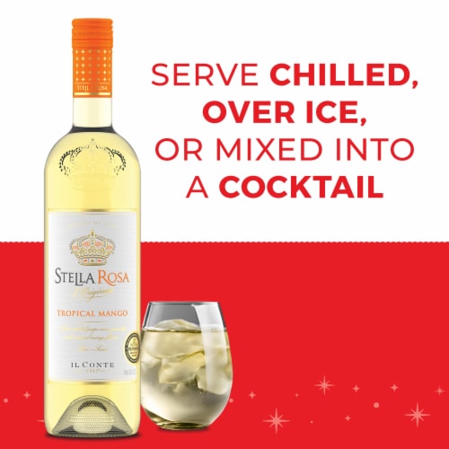 Stella Rosa Tropical Mango Semi-Sweet Italian White Wine Perspective: top