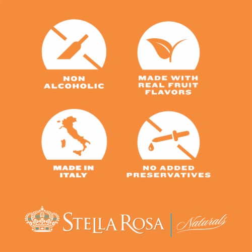 Stella Rosa Naturals Non-Alcoholic Italian Peach Wine Perspective: top