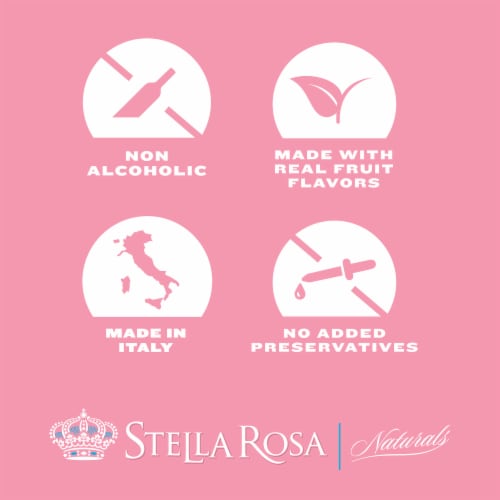Stella Rosa Naturals Non-Alcoholic Italian Rose Wine Perspective: top