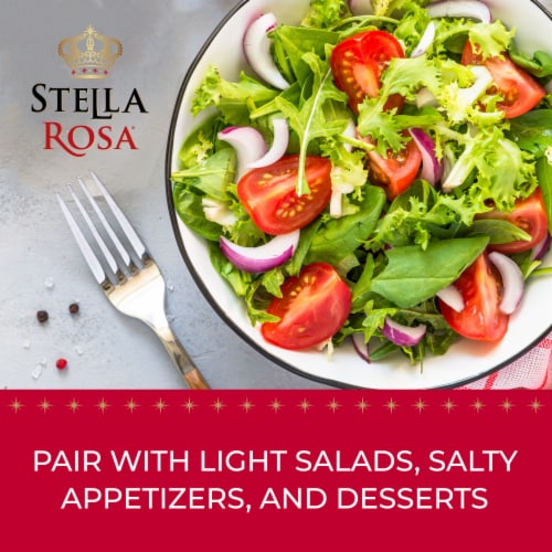 Stella Rosa Watermelon Semi-Sweet Italian Rose Wine Perspective: top
