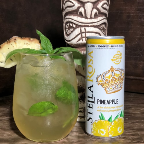 Stella Rosa Pineapple Semi-Sweet Italian White Wine Perspective: top