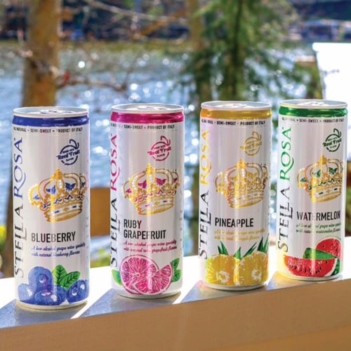 Stella Rosa Tropical Splash Variety Pack Semi-Sweet Italian Wine Perspective: top
