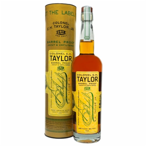 E. H. Taylor Jr. Barrel Proof Straight Kentucky Bourbon Whiskey Perspective: top