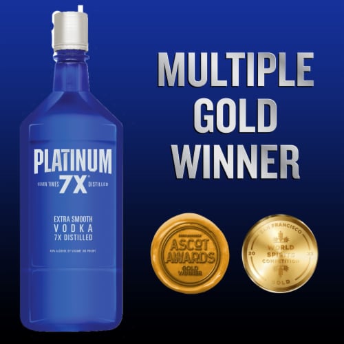 Platinum 7X Seven Times Distilled Extra Smooth Vodka Perspective: top