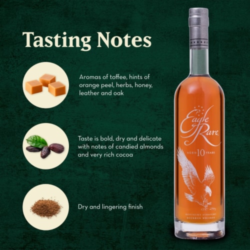 Eagle Rare 10 Year Kentucky Straight Bourbon Whiskey 90 Proof Perspective: top