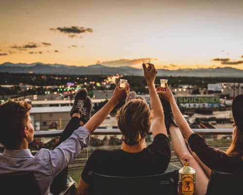Fireball Cinnamon Whisky Window Box Perspective: top
